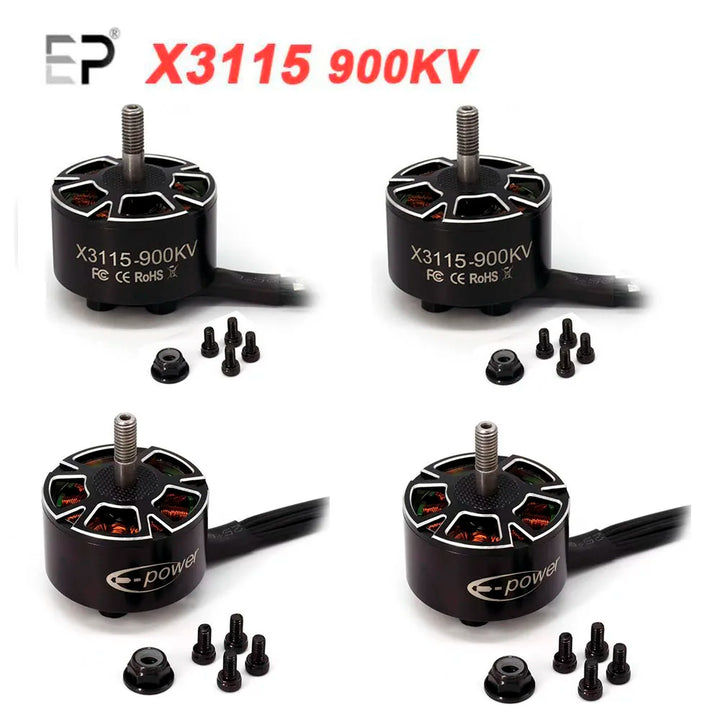 4pcs/lot UAngel X3115 3115 900KV 1050KV 1200KV 6S Brushless Motor for FPV Freestyle 9inch 10inch Long Range Cinelifter RC Drones