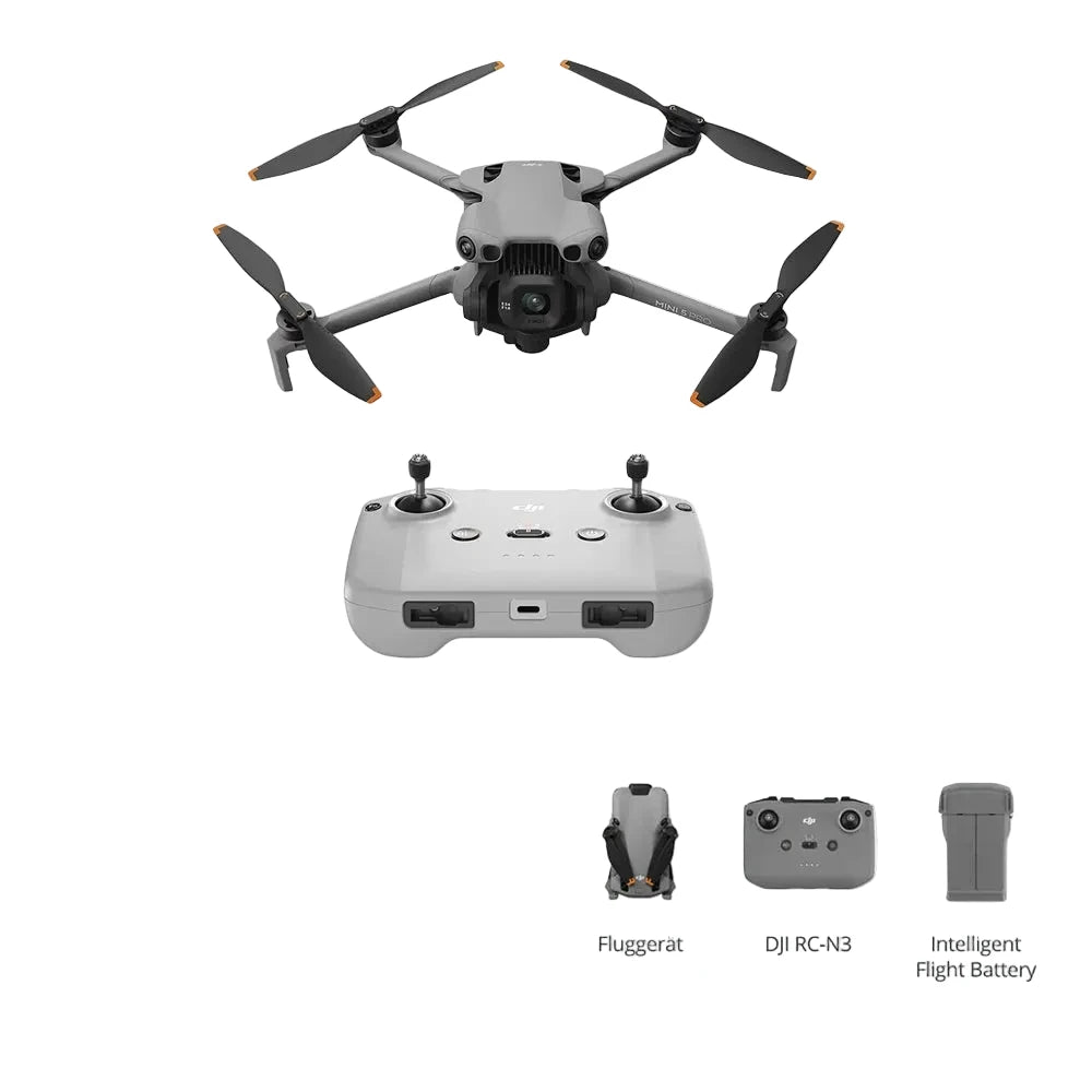 DJI Mini 5 Pro Camera Drone — 1/1.3-Inch CMOS, 4K/60fps HDR, 225° Gimbal, ActiveTrack 360°, 20KM, 249.9g
