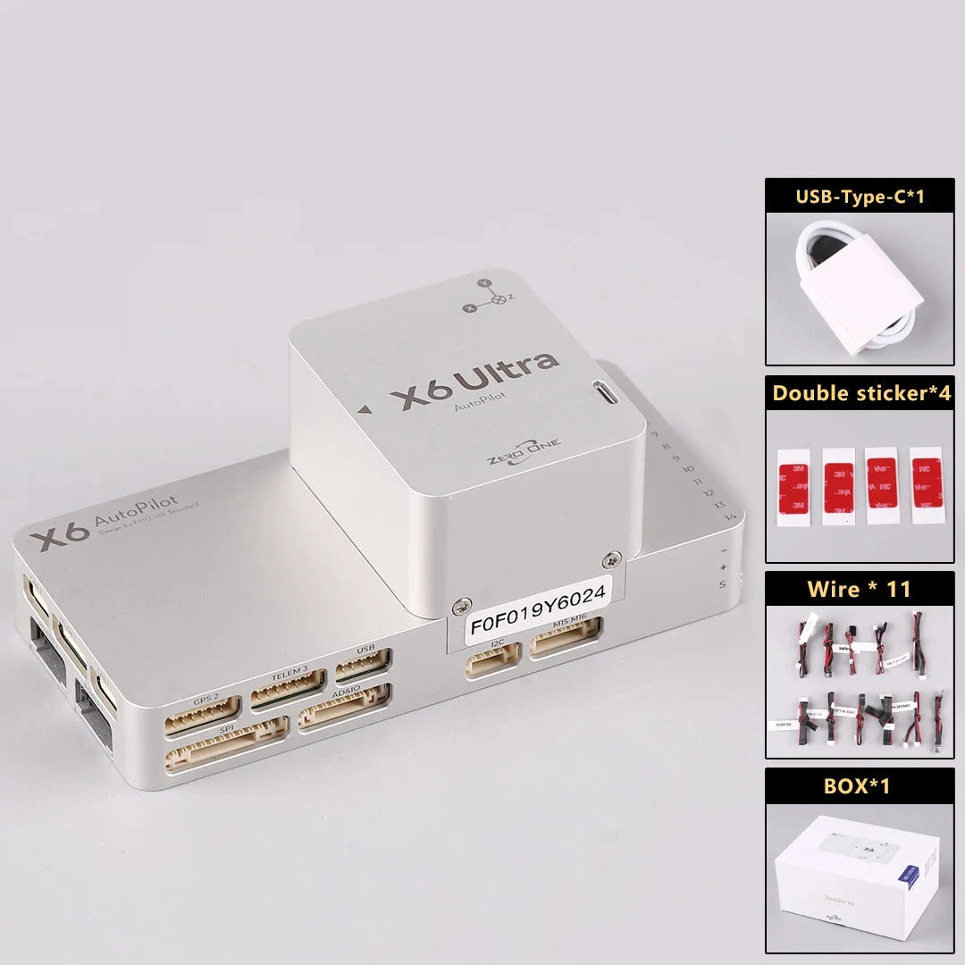 Zero One X6 Ultra Tactical Flight Controller — FMU v6X, STM32H753, Triple IMU, Tactical-Grade Gyro, 100Mbps Ethernet, Pixhawk Compatible