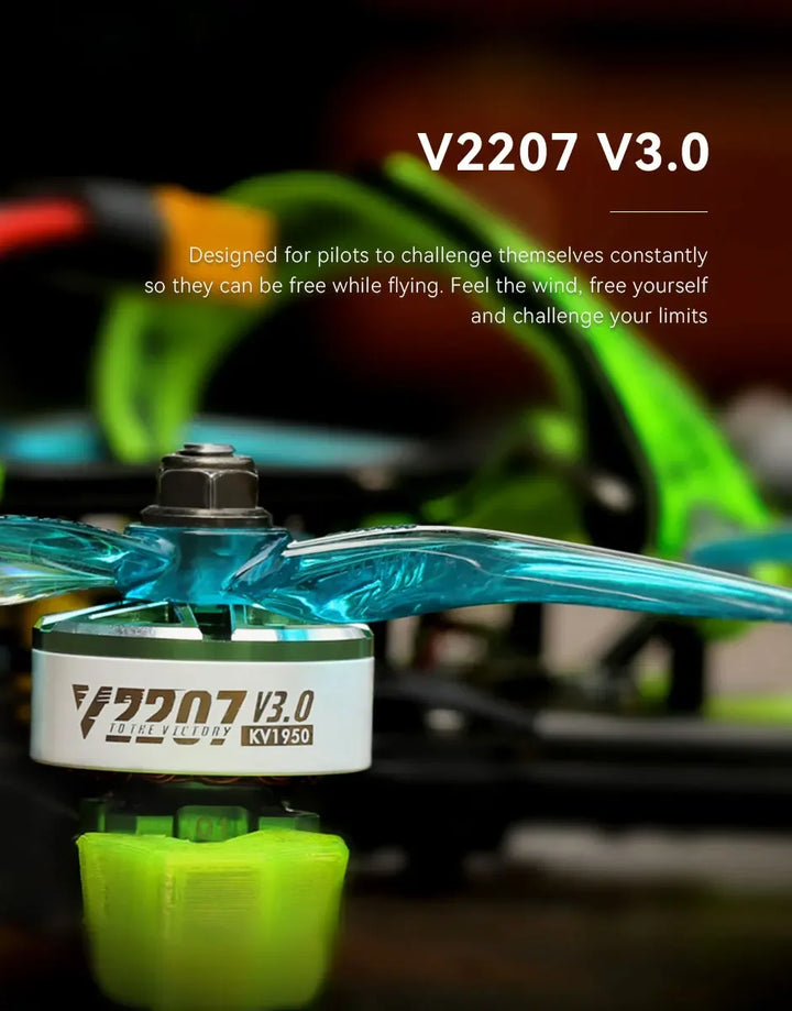 T-MOTOR VELOX V3 V2207 V2306 1750KV 1950KV 2050KV 6S 2550KV 4S Brushless Motor for FPV Freestyle Drones DIY Parts