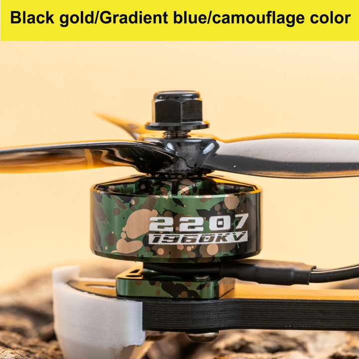 BZGNSS Chuanyun Series 2207 1960KV Brushless Motor — 6S, Turbo-Cooled, 5-Inch FPV Racing & Freestyle