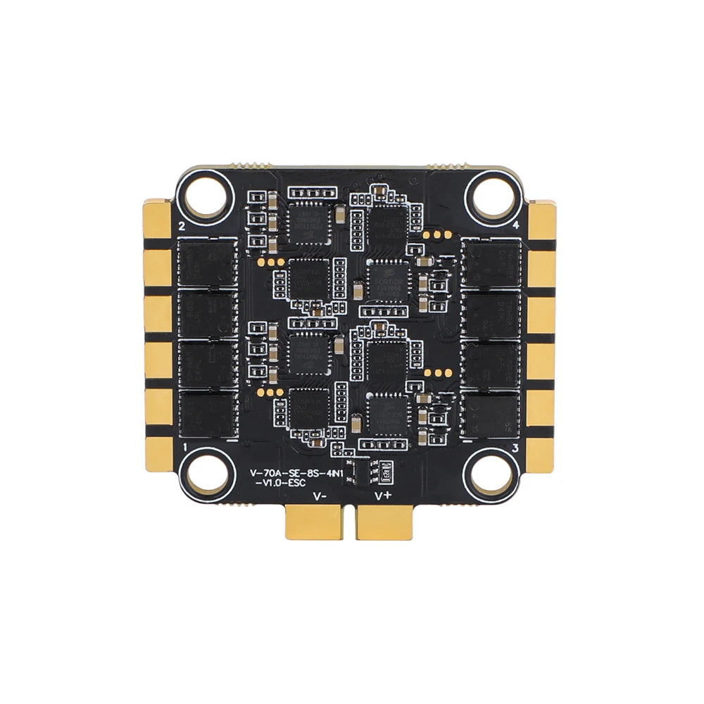 T-MOTOR Velox F7 SE 8S Stack — F7 FC + Velox 70A 4-in-1 ESC, BMI270, BLHeli_32, DShot600, 5–10 inch FPV