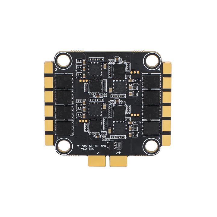 T-MOTOR Velox F7 SE 8S Stack — F7 FC + Velox 70A 4-in-1 ESC, BMI270, BLHeli_32, DShot600, 5–10 inch FPV