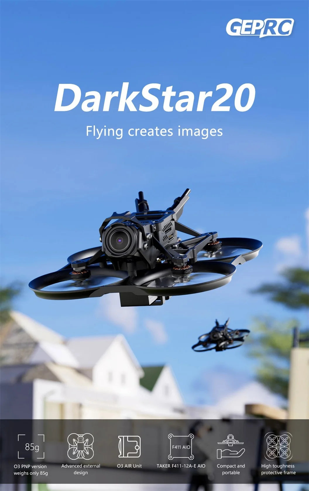 GEPRC DarkStar20 WTFPV Cinewhoop Quadcopter