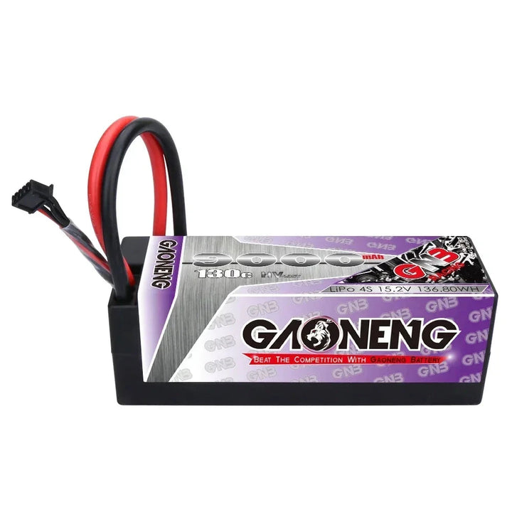 Gaoneng GNB 9000mAh 4S HV LiPo Battery — 15.2V, 130C/260C, Hardcase, XT60/XT90S/EC5/T-Plug/Traxxas/XT150