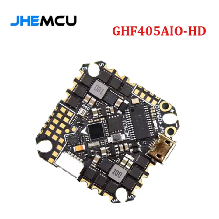 JHEMCU GHF405AIO HD Betaflight F405 OSD Flight Controller With 40A ESC PWM Dshot600 2-6S for Toothpick RC FPV Racing Drone Toys