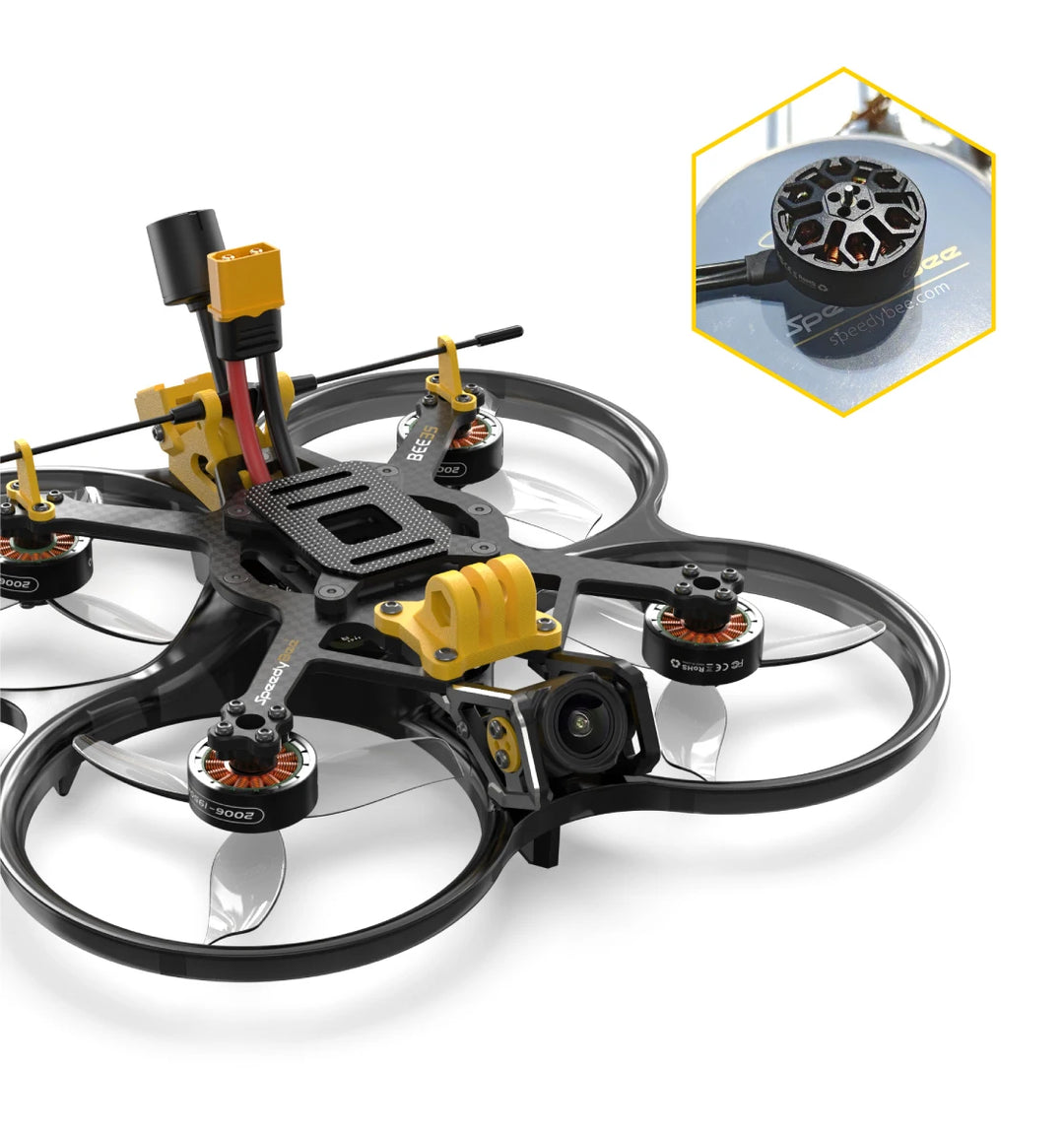 SpeedyBee 2306.5/2006 Motor 1800/1950KV 6S Bee35 3.5 inch/Master 5 V2 FPV Racing Long Range Freestyle Drone Quadcopter