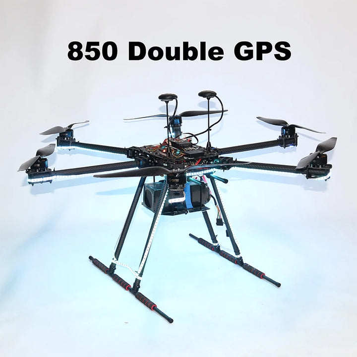 Rctosky ZD850 PRO M8N/M9N/M10 Full Carbon Fiber 850mm Hexa-Rotor Frame BLHELI 40A ESC PIXHAWK Flight Comtrol Rado Telemetry Set