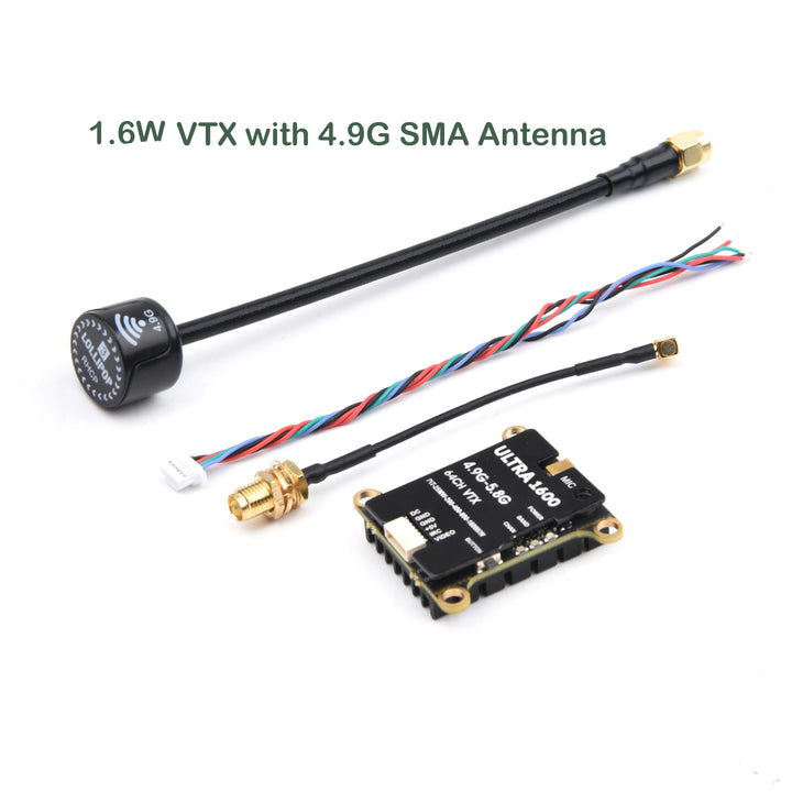 NEW 64CH 4.9G-5.8G 1.6W / 2.5W FPV VTX Transmitter with antenna For Long Range FPV Racing Drone Frame