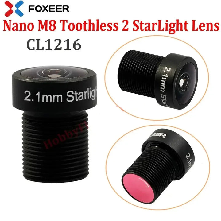 Original Foxeer Replacement Camera Lens 1.7mm 1.8mm 2.1mm 2.5mm Lens/M8 M12 Wide Angle Lens for Toothless/Predator/Falkor Camera