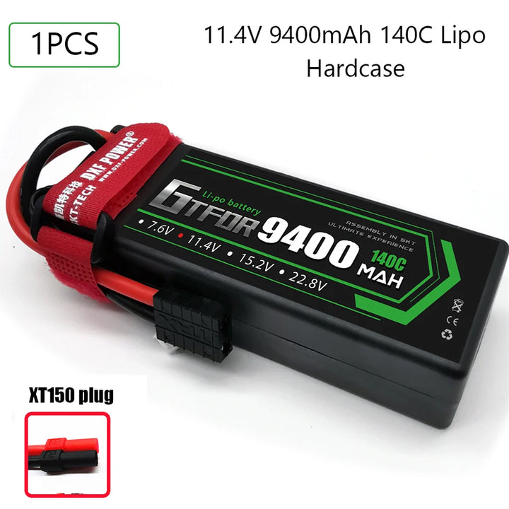 Batteries Lipo 7.6V 11.4V  7.4V 11.1V 15.2V 14.8V 22.2V 2S 3S 4S 6S 9400Mah 6300Mah 6500mAh 6200mAh 01000mAh 8400mAh 9200mAh Car