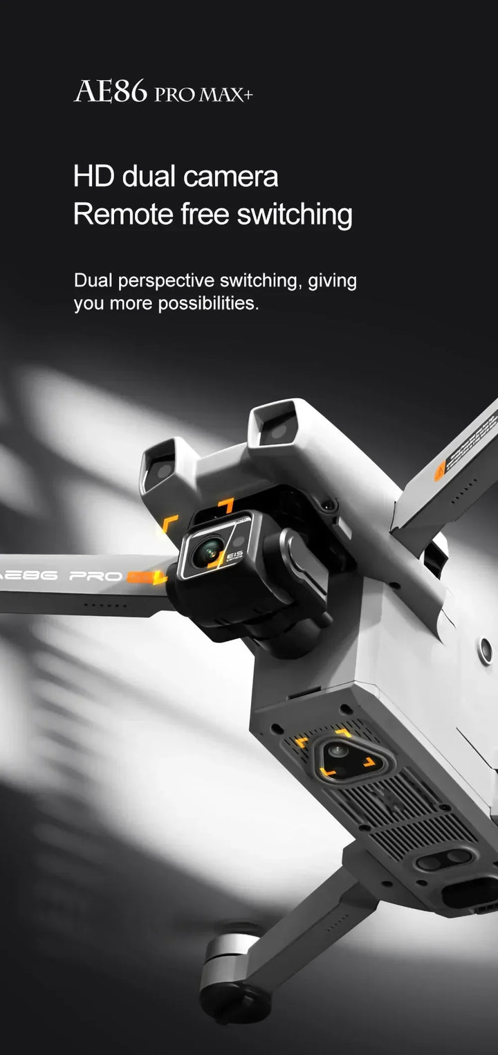 AE86 PRO Max Profesional Drone with 8K HD Camera 3-axis gimbal Aerial Photography Obstacle Avoidance FPV GPS Dron RC Quadcopter