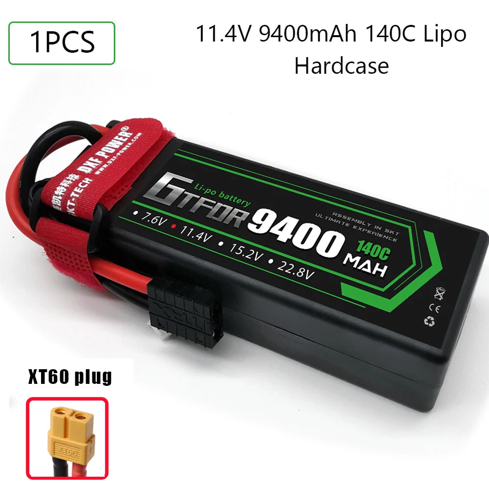 Batteries Lipo 7.6V 11.4V  7.4V 11.1V 15.2V 14.8V 22.2V 2S 3S 4S 6S 9400Mah 6300Mah 6500mAh 6200mAh 01000mAh 8400mAh 9200mAh Car