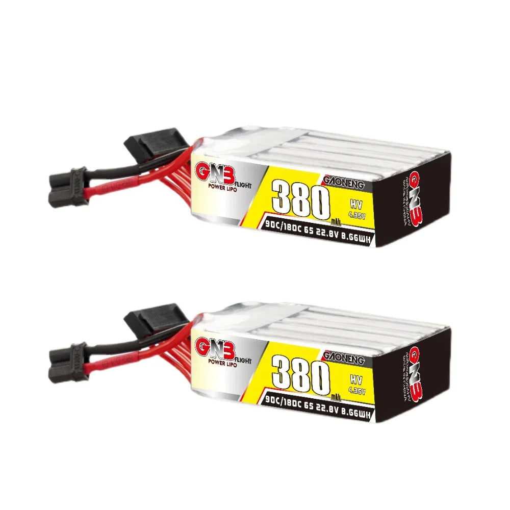 Gaoneng GNB 380mAh HV LiPo Battery 90C/180C XT30 — 2S / 3S / 4S / 6S Tiny Whoop FPV