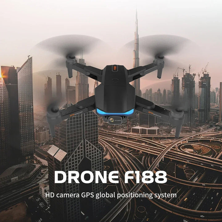 F188 Drone with 5G Wifi GPS Brushless Motor 6K HD Camera Long Flying Time Remote Control Quadcopter