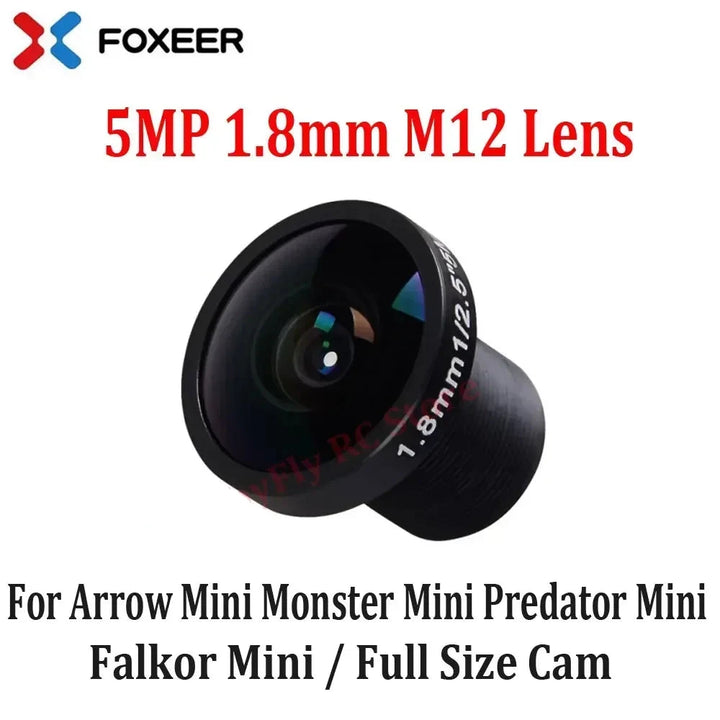 Original Foxeer Replacement Camera Lens 1.7mm 1.8mm 2.1mm 2.5mm Lens/M8 M12 Wide Angle Lens for Toothless/Predator/Falkor Camera