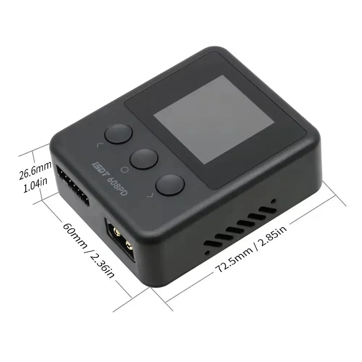 ISDT 608PD Lipo Balance Charger Discharger 240W/10A DC & 140W/5A PD Smart Digital Charger for LiPo/LiFe/LiHV RC Batteries