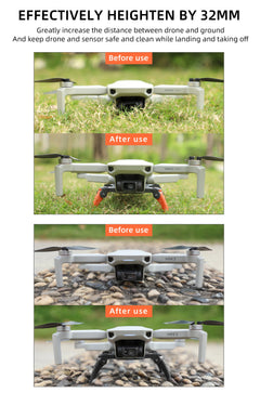 Landing Gear for Mavic Mini 2/SE Mini 4K Height Extended Leg Protector Quick Release Feet Extensions for DJI Drone Accessory - Thedroneflight