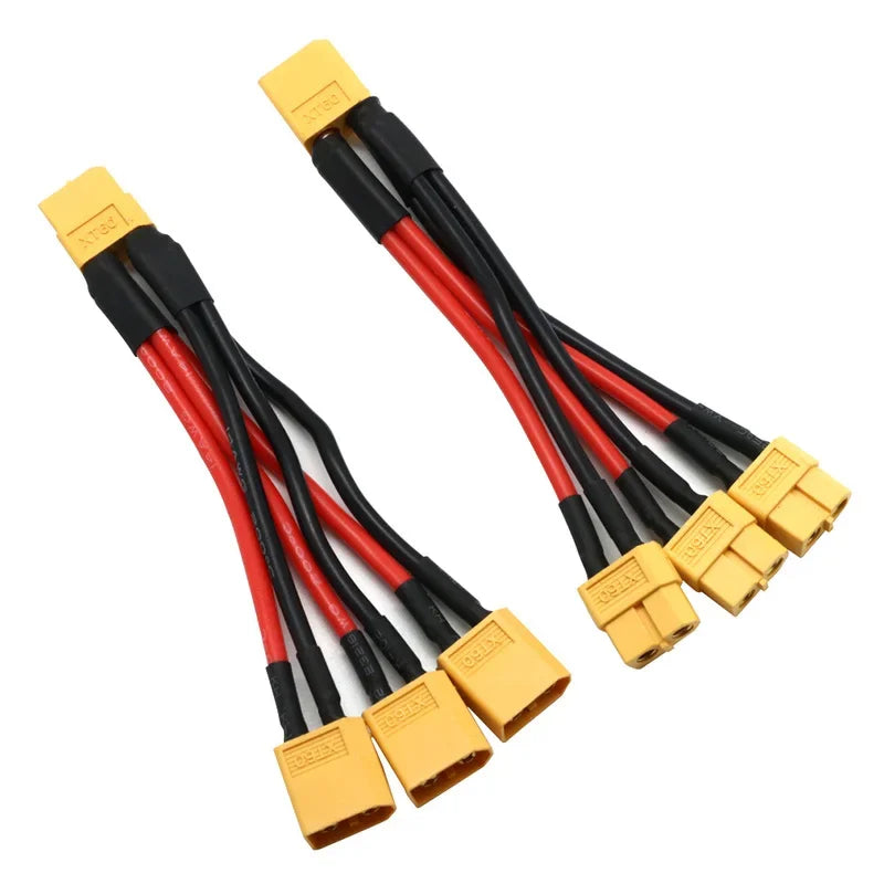 XT60 Battery Connector Y Splitter - 14AWG Parallel Cable 60A