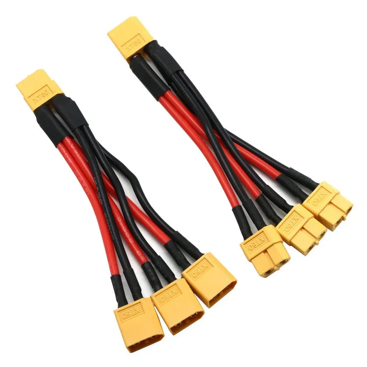 XT60 Battery Connector Y Splitter - 14AWG Parallel Cable 60A