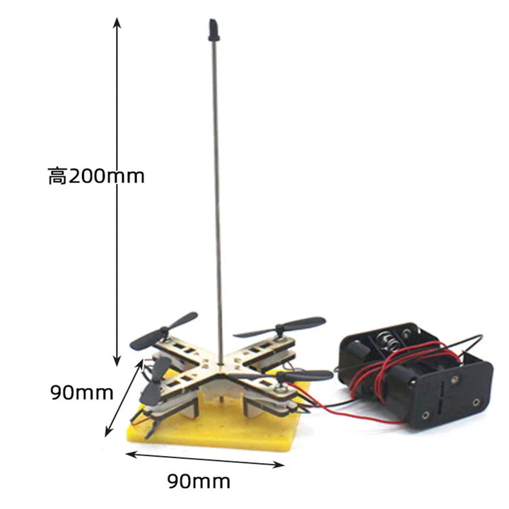 DIY drone model helicopter science teaching aids toys physics exploration games children learn to assemble puzzle toys