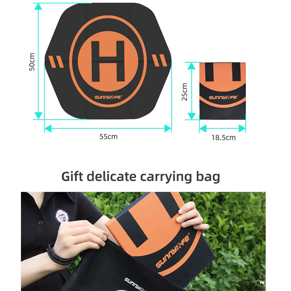 Drone Landing Pad Waterproof Foldable Parking Apron for DJI Mavic Mini 2/MIMI 3/Air 2S/AVATA FPV Landing Pad Accessories