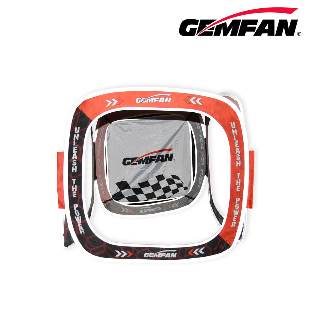 Gemfan 4-in-1 FPV Race Gates 80×80cm — Modular Cube Gates, Reflective Edge, Detachable Baffle for FPV Racing & Practice