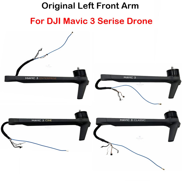 Original Left Front Arm for DJI Mavic 3/Cine/3 Classic/3 Enterprise Arm With Motors and Cables Drone Replacement Spare Parts