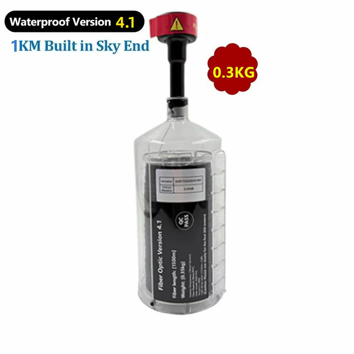 Aoft Technology FPV Fiber Optic Module v4.1 — Waterproof 0.35mm, 1–20KM Sky End, Anti-Interference UAV Video & Data Link