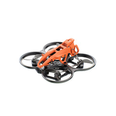 GEPRC DarkStar22, rear side angle with orange canopy and guarded propellers