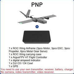 Argus 1200mm ROC Wing VTOL Fixed-Wing UAV — ArgusFPV H7 FC, GPS, 40–60km Range, PNP - TheDroneFlight