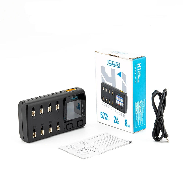 ToolkitRC H1 8-Channel 1S Lithium Battery Charger