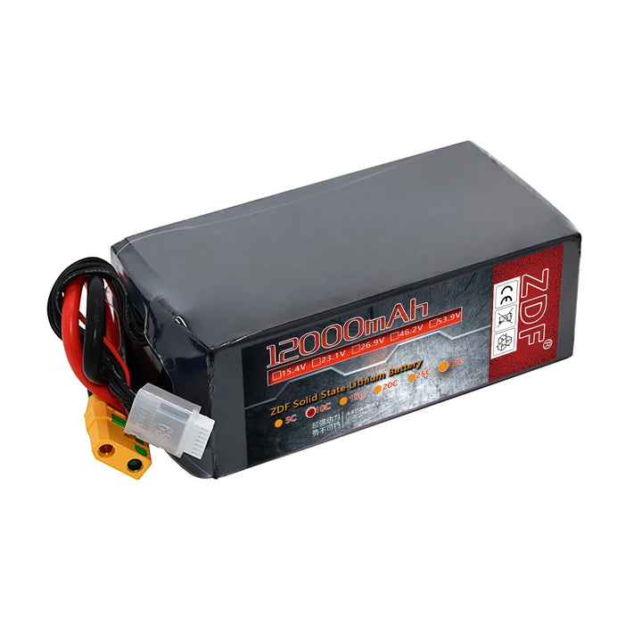 ZDF Power 12,000mAh LiHV Solid-State Battery — 6S, 7S, 12S or 14S for UAV and Fixed-Wing Aircraft