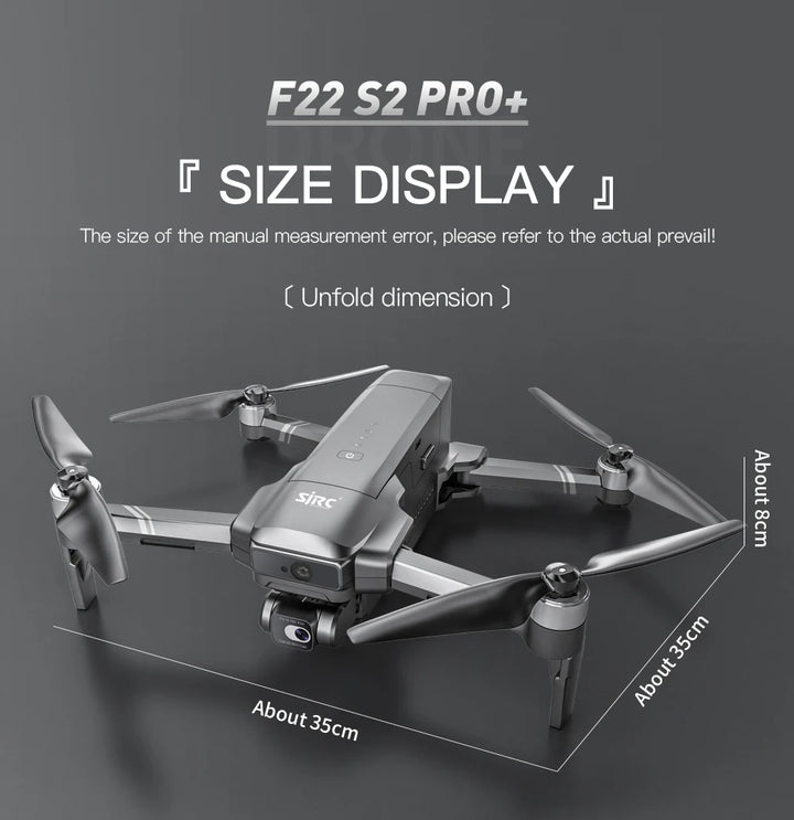 SJRC F22 S2 PRO+ Professional Drone With 4K EIS Camera 6KM FPV Obstacle Avoidance GPS Quadcopter vs KF101 3-axis Gimbal RC Dron