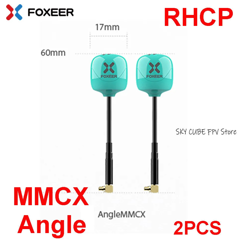Foxeer Lollipop 4 Plus 5.8G 2.6dBi FPV Antenna - RHCP/LHCP SMA/MMCX/UFL Long Range Racing Drone (2PCS)
