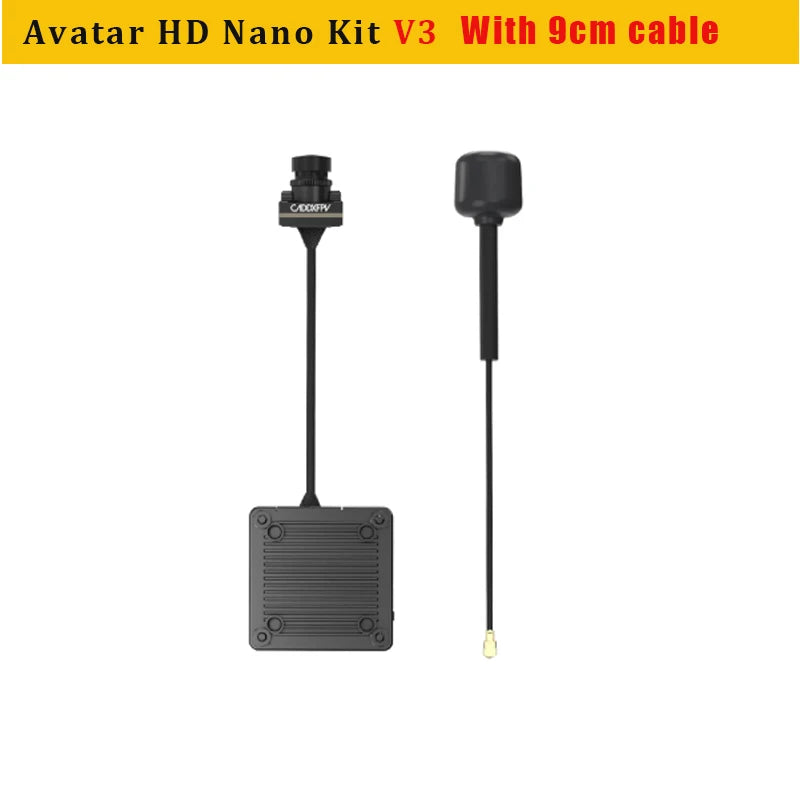 CADDX Walksnail Avatar HD Nano Kit V3 - 1080P/60fps 160° FOV 32GB 9cm/14cm Cable 14x14mm FPV
