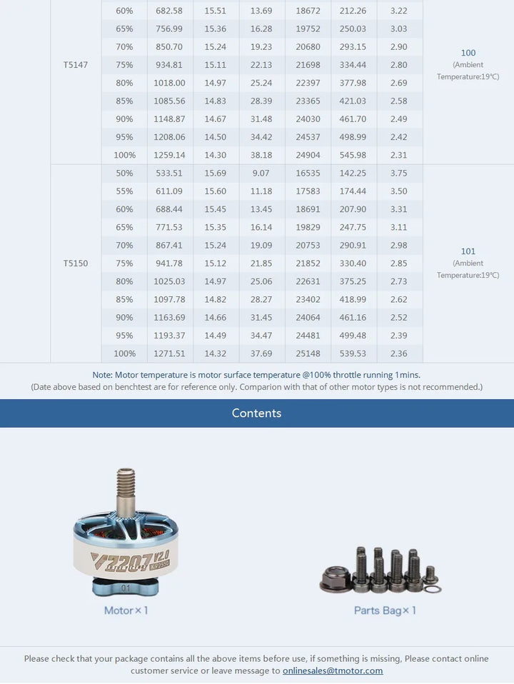 T-Motor Velox V2.0 V2306 2400KV 4S 1900KV 6S V2207 2550KV 4S 1950KV 1750KV 6S FPV Motor for FPV Racing Freestyle 5inch Drones