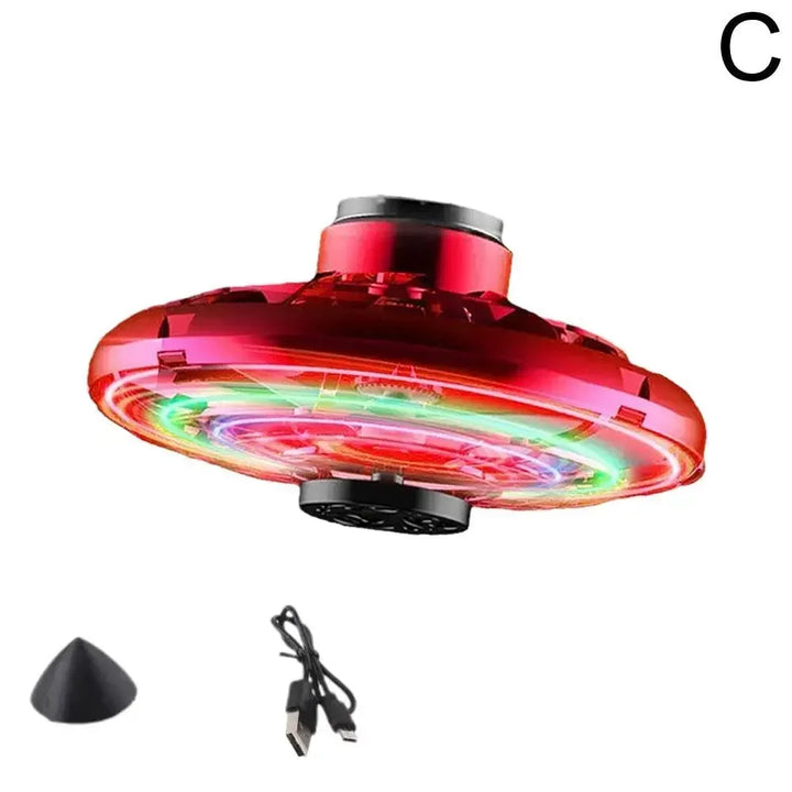 Flying Spinner UFO Boomerang Mini Drone Magic Led Light Kids Children Adult Fidget Toys Gift for Child