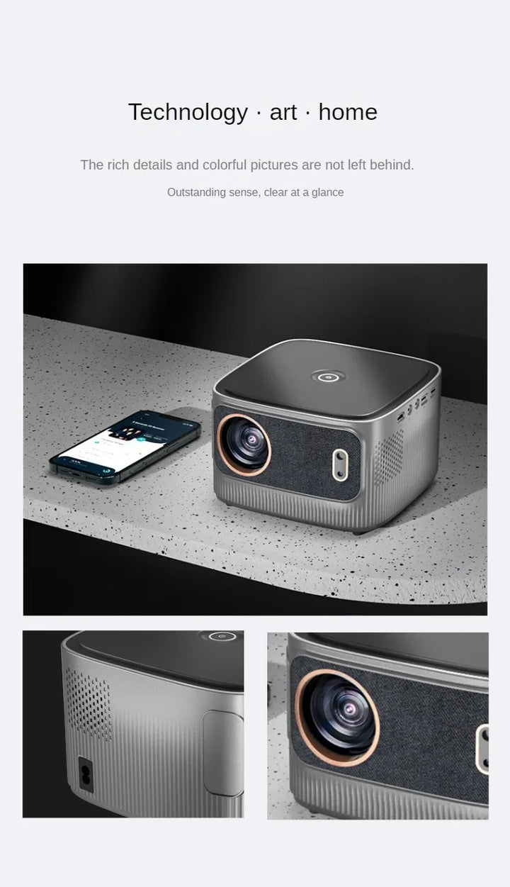 Wholesale support 4k resolution mini projector 1080p home office projector 1.5-6m projection distance Lcd beamer