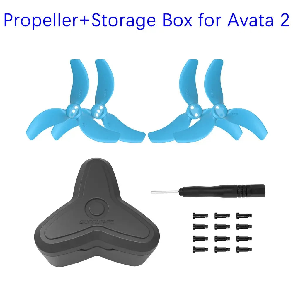 For DJI Avata 2 Propeller Guard Accessories Combo Gimbal Protector Motor Cover Lens Protection Cap Battery Protection Bracket
