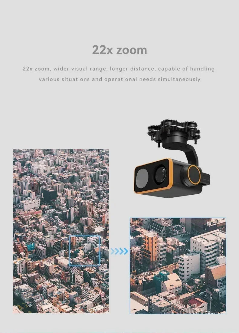 Skydroid C20 3-Axis Night Vision Gimbal Camera — 22X Optical Zoom, 1080p, H16/H30 Compatible