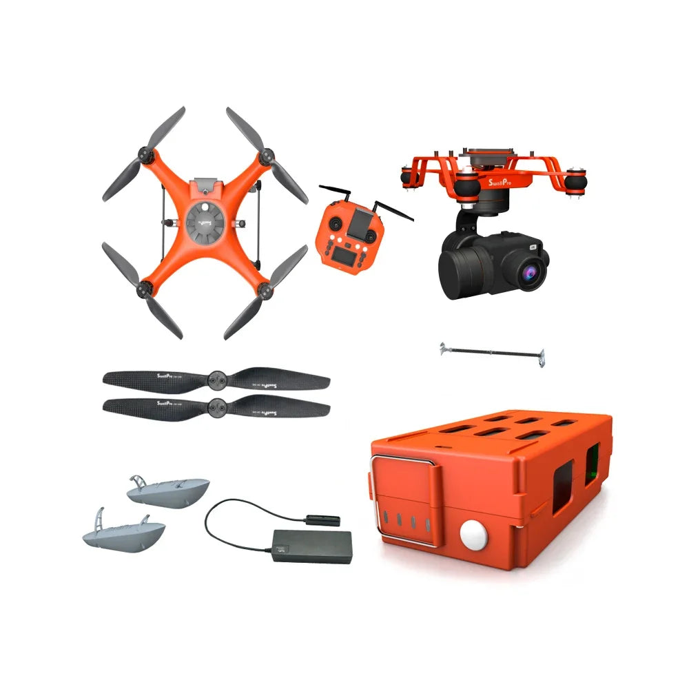 Swellpro Splashdrone 4 Waterproof Fishing Drone 4K UHD — Full Kit with Accessories