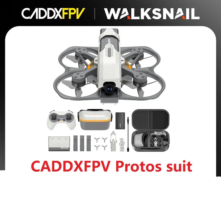 CADDX Protos FPV Drone RTF Kit 2.4G ELRS Receiver 5.8G  1080P FPV Goggles HD Ascent Lite VTX Ultra Low Latency Transmission