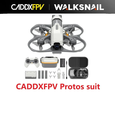 CADDX Protos FPV Drone RTF Kit - 1080P Goggles, ELRS Receiver, Complete Bundle