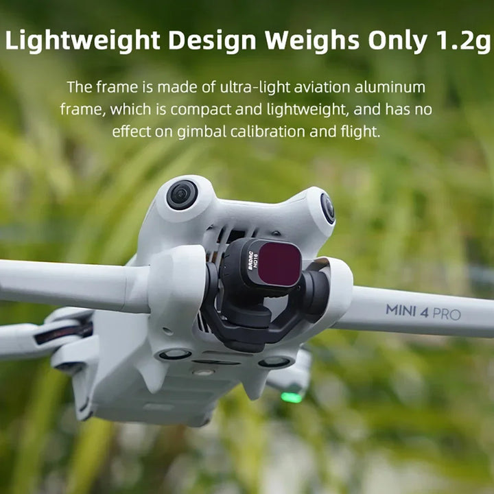 BRDRC Lens Filters for DJI Mini 4 Pro - UV CPL ND8/16/32/64 ND-PL Set