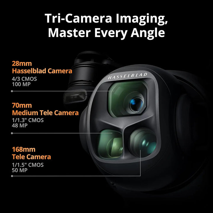 Refurbished DJI Mavic 4 Pro — 100MP Hasselblad Triple Camera, 6K/60fps HDR, 51-Minute Flight Time