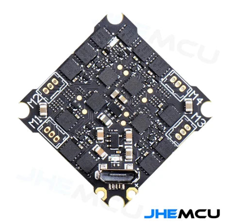 JHEMCU Ruibet F4AIO 12A F411 Flight Controller BLHELIS 12A 4in1 ESC 1-2S 25.5X25.5mm for FPV Tinywhoop Cinewhoop