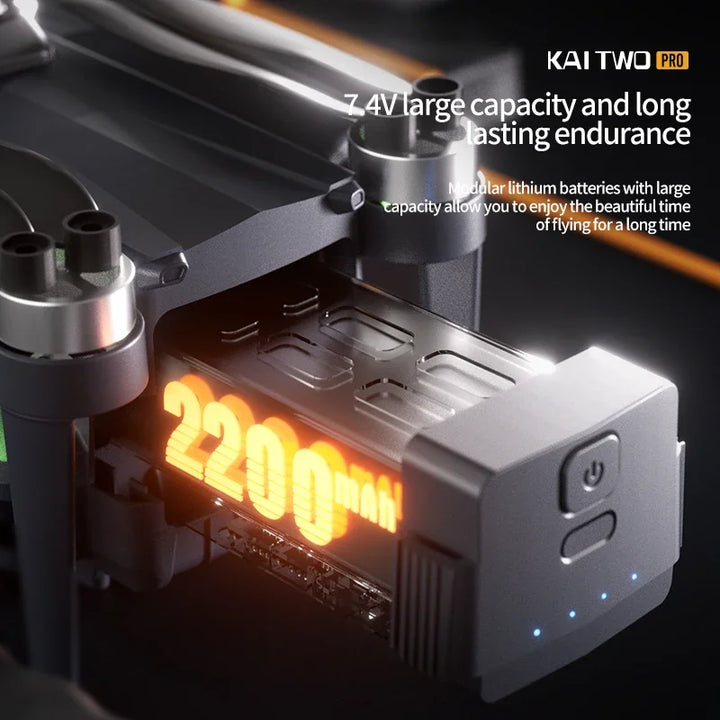 2024 New KAI TWO Pro GPS Drone 8K HD Camera 3-Axis Gimbal Professional Anti-Shake Photography Brushless Foldable Quadcopter LED