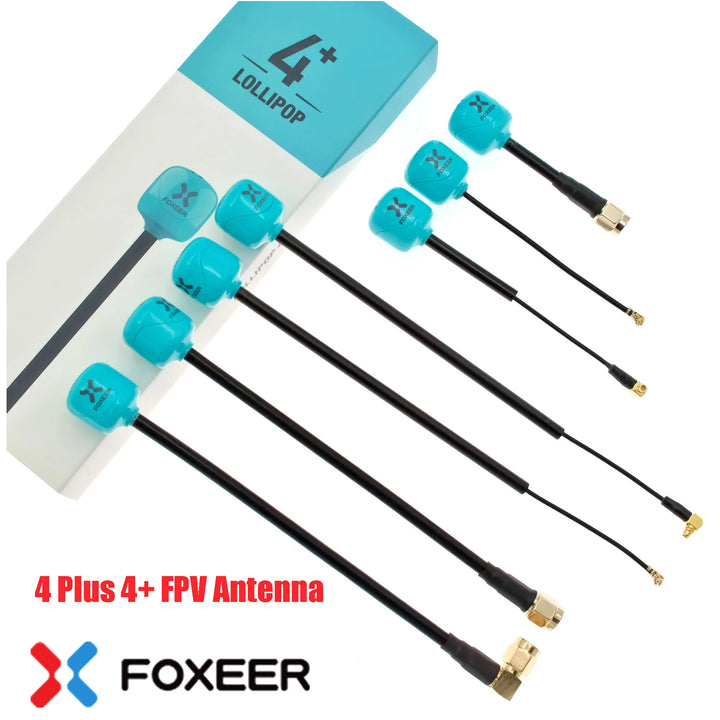 Foxeer Lollipop 4 Plus 5.8G 2.6dBi FPV Antenna - RHCP/LHCP SMA/MMCX/UFL Long Range Racing Drone (2PCS)