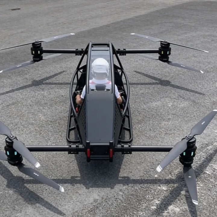 SHUIMAN JINSHAN CY-KT01 eVTOL Manned Aircraft — Single-Seat, 30-Min Flight, 120kg Payload, 23kW, Aviation Aluminum & Carbon Fiber